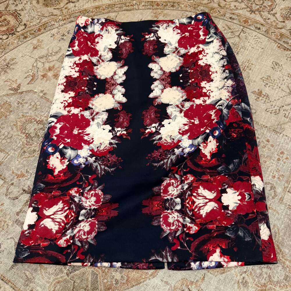 Antonio Melani • Purple • Floral • Size 12 • Skirt • Néw W/tags - ,